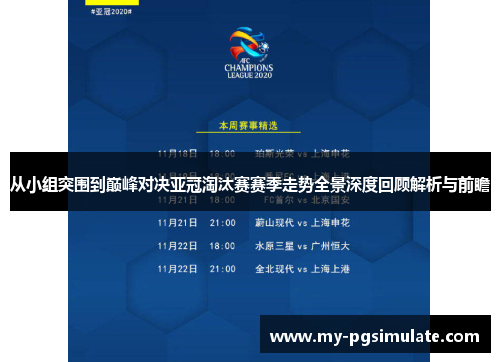 从小组突围到巅峰对决亚冠淘汰赛赛季走势全景深度回顾解析与前瞻 从小组突围到巅峰对决亚冠淘汰赛赛季走势全景深度回顾解析与前瞻